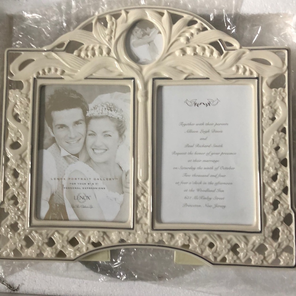 Lenox double print picture frame